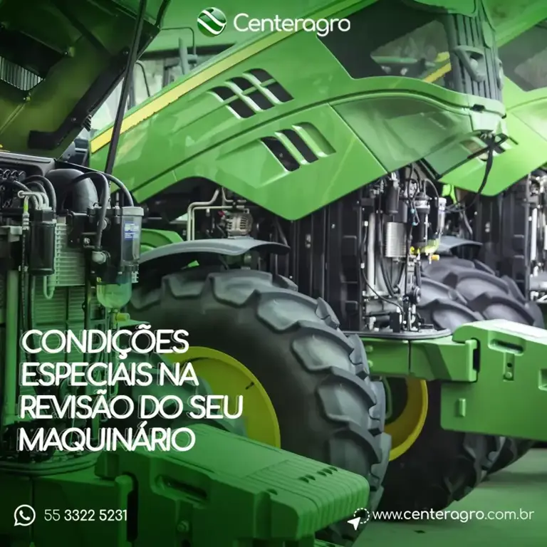 Condições  especiais na  revisão do seu  maquinário