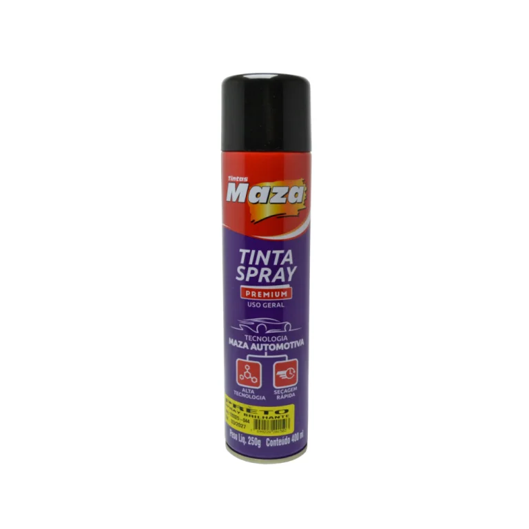 Tinta Spray Brilhante Preto 250G - 23844